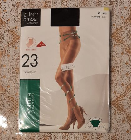 Ellen Amber Vitale Strumpfhose 23den Gr.M Schwarz
