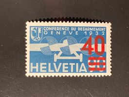 Schweiz 1936 Flugpost Aufbrauchsausgabe 40 a 90 postfrisch