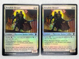 Magic Karte: 2x Benalish Sleeper Foil - Top Zustand!
