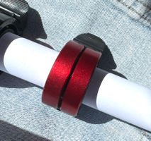 Design Glöggli Fahrrad Klingel rot ALU  VELO