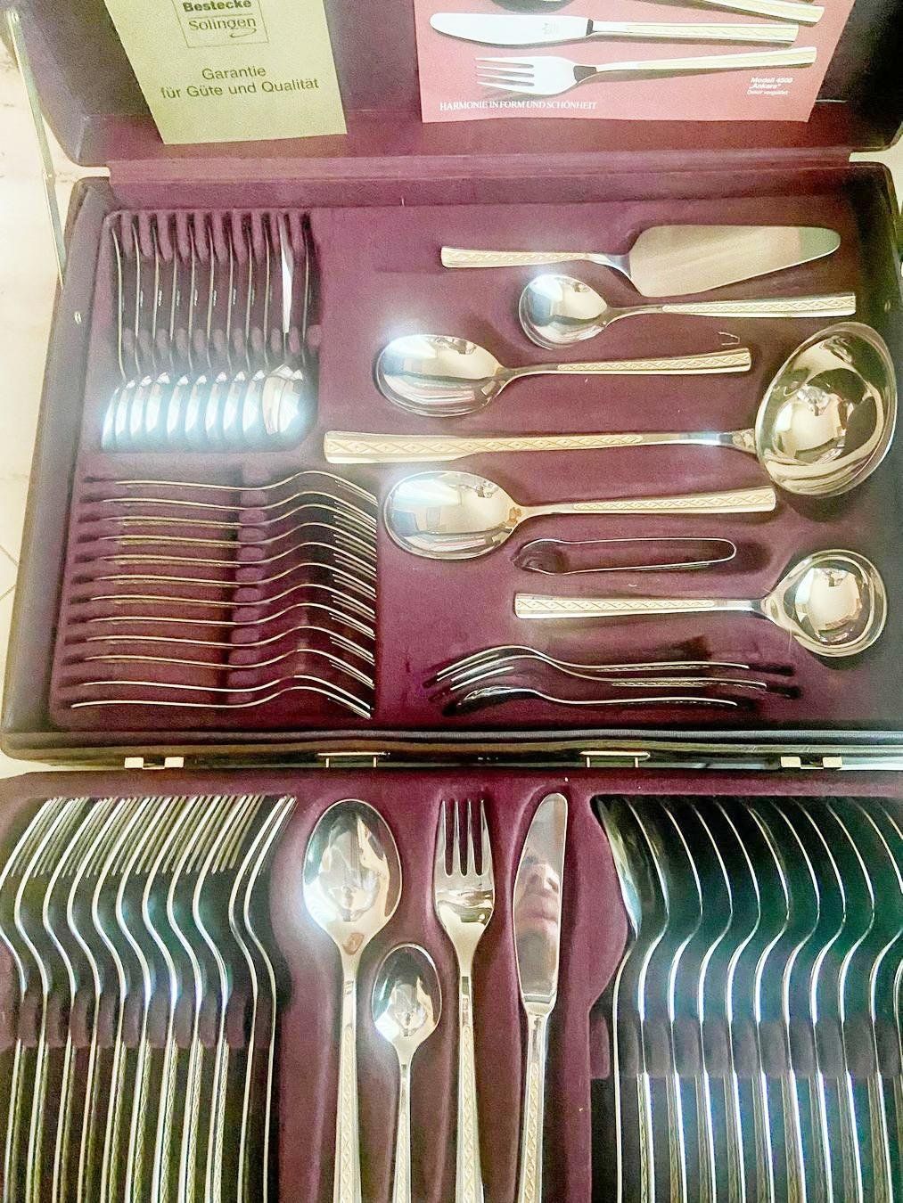 Solingen Set di posate: Set di Posate da Tavola placcate in oro – Nuovo e nell'imballaggio originale da Pregassona venduto da tec_gdd7 2