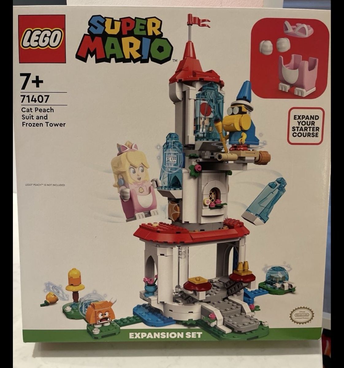 LEGO® 71407 Katzen-Peach-Anzug und Eisturm – Erweiterungsset (Neu und ...