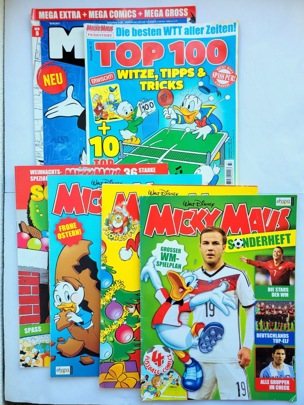 Fumetti: 6 Micky Maus Sonderhefte/Mega Comics – Usato da Schöftland venduto da huair