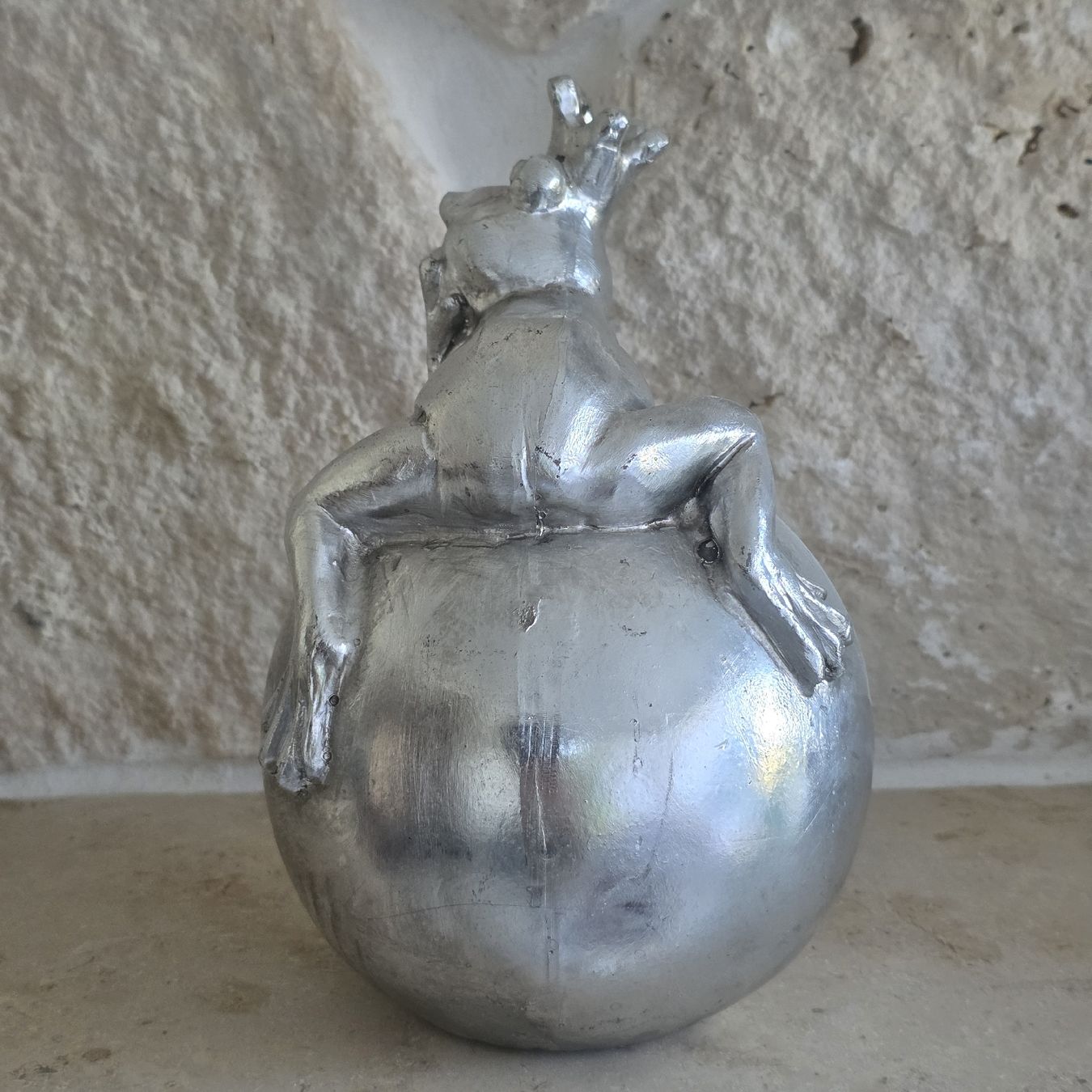 Statuette: Froschkönig Figur silberfarben  – Usato da Rheinsulz venduto da Gilea 4