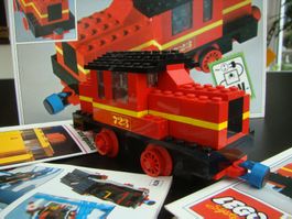 Lego vintage Nr 723 12 Volt Lokomotive ovp Anleitung