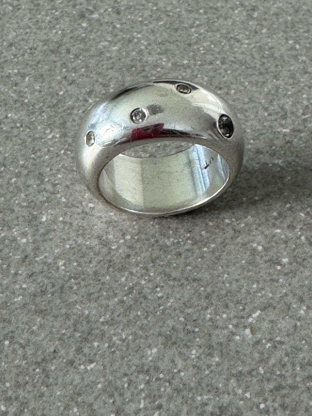 Anelli: Silber Ring mit Zirkonia – Usato da Illnau venduto da PS62 1