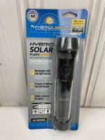 Hybridlight Taschenlampe Solar/Batterie | 72 Meter
