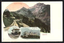 Caux, Rocher de Naye, Bahnhof, Grand Hot