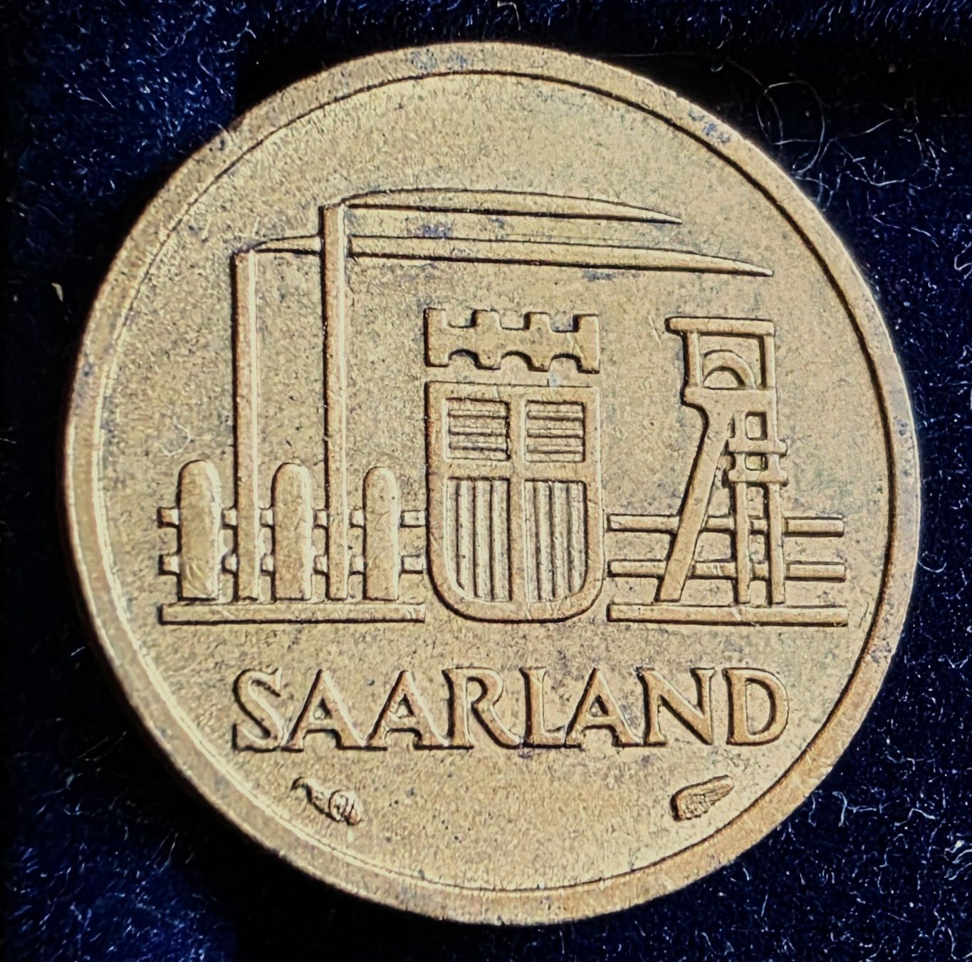 Alle Münzen: SAARLAND 10 FRANKEN 1954 – Gebraucht aus Winterthur von Creso70