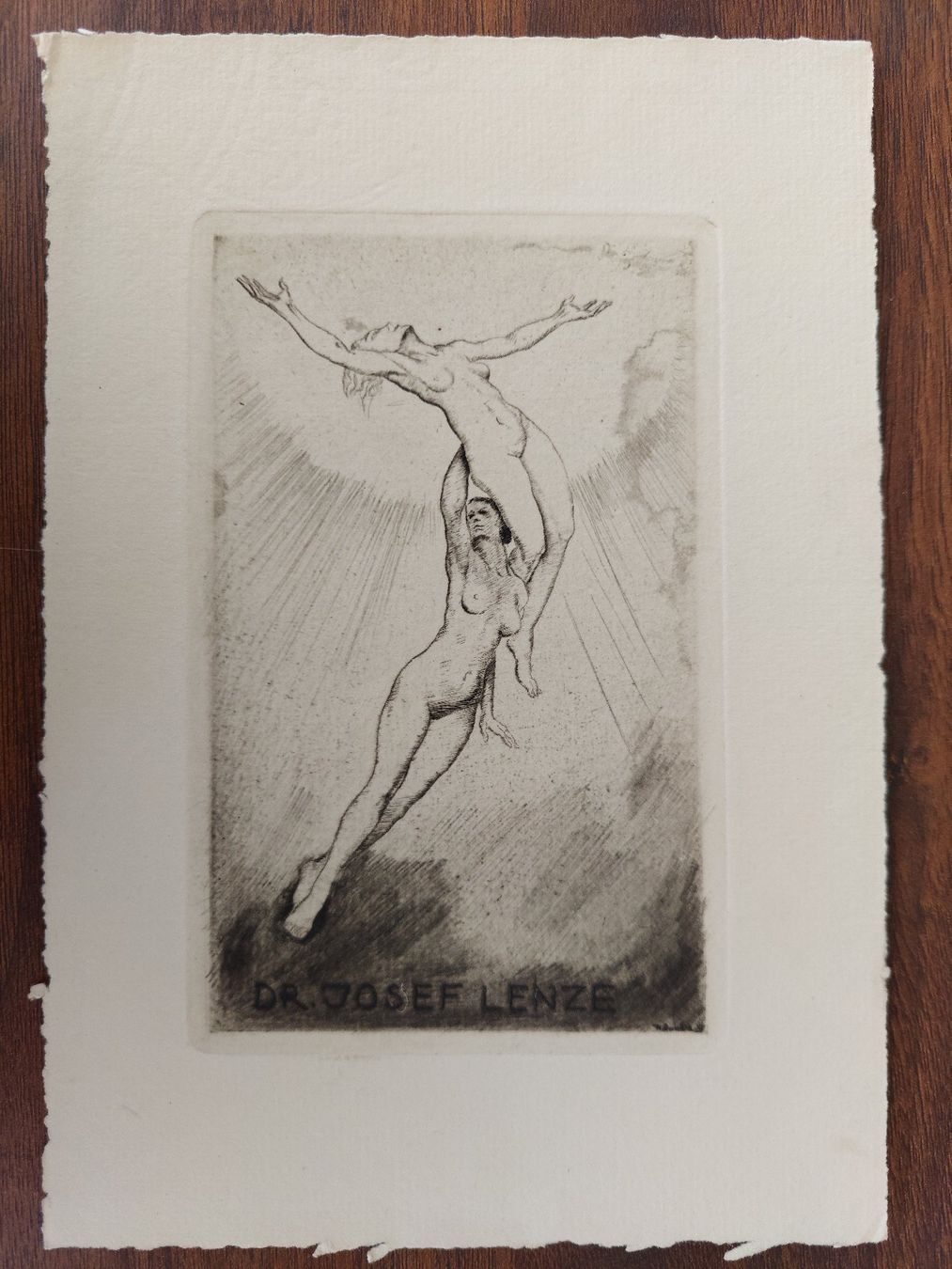 Dipinti: Exlibris Max Schenke - Original Radierung Erotik – Usato da Obfelden venduto da Exlibris-Art 1