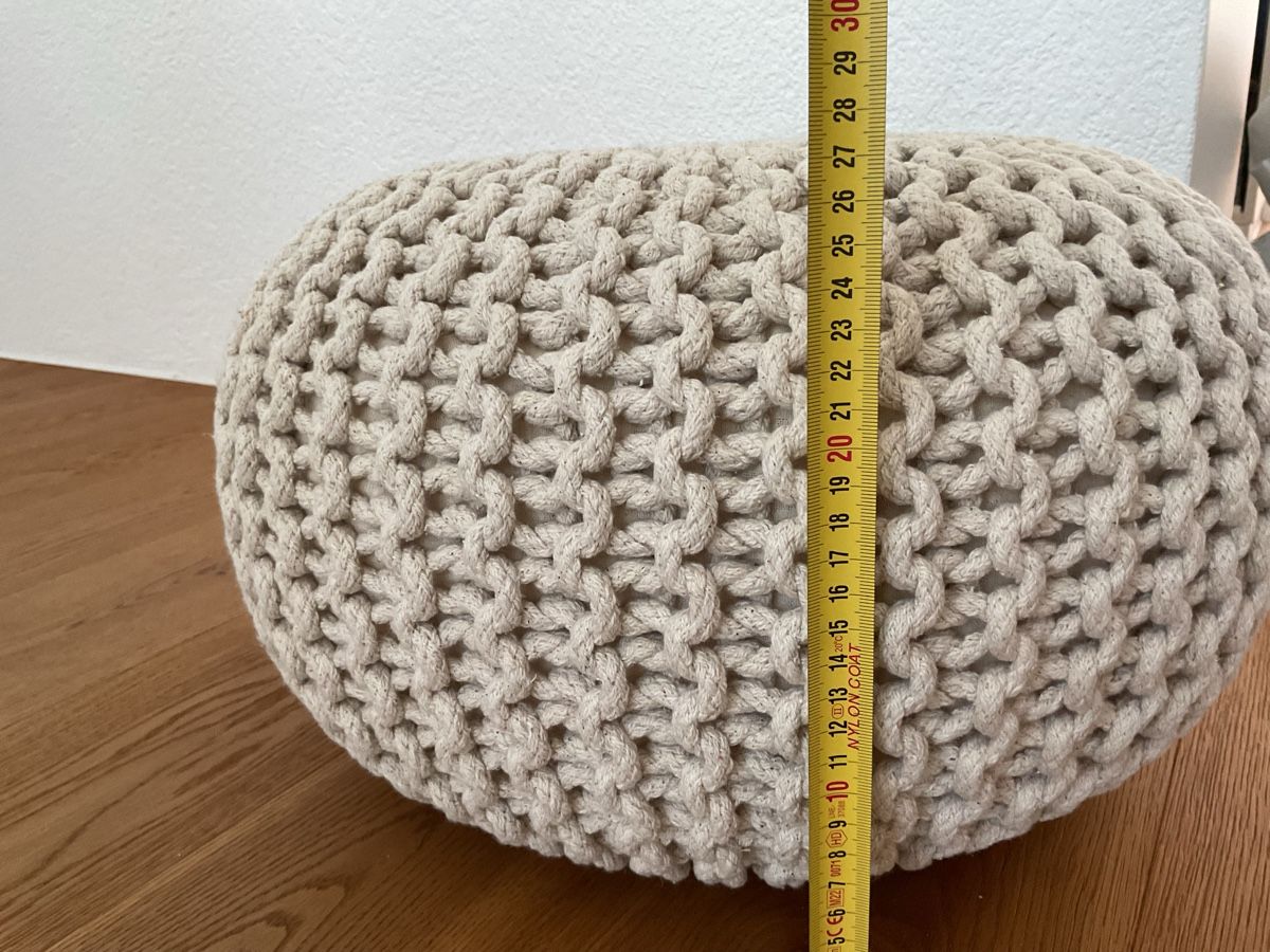 Sgabelli: Strick Pouf / Hocker, beige  – Usato da Bern venduto da kano68 3