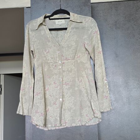 🐸 NILE BLUSE / TUNIKA XS SCHÖNES BLÜTENMUSTER BAUMWOLLE