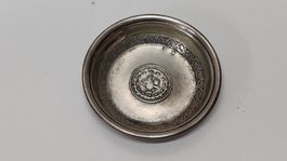 Antike osmanische Tughra Schale, Silber 800, 50er Jaher (L36