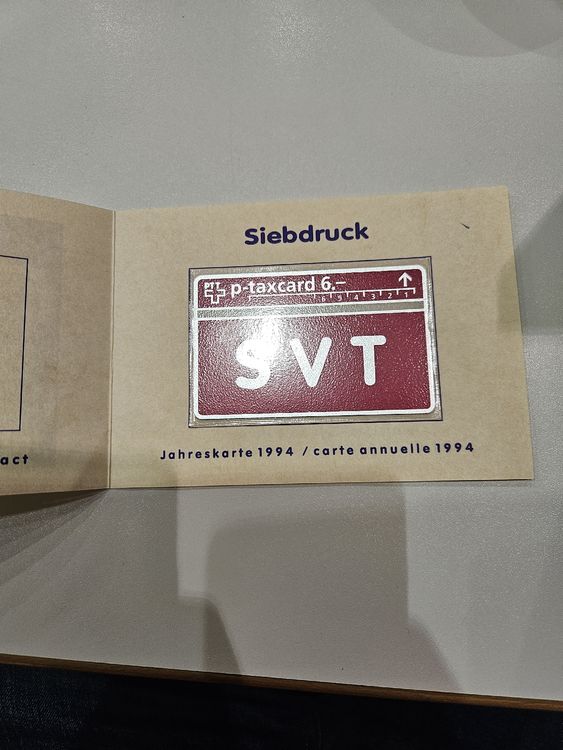 Schede telefoniche: Jahreskarte SVT 1994 - Seltenes Sammlerstück - Rarität! – Nuovo e nell'imballaggio originale da Wiler b.Utzenstorf venduto da Ired