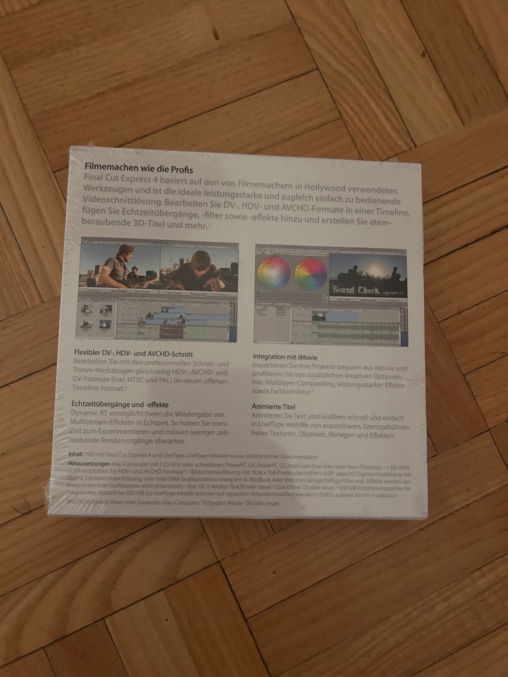 Software: Apple Final Cut Express 4 Videobearbeitung Software OVP Neu – Nuovo e nell'imballaggio originale da Urdorf venduto da mat_8hvl 1