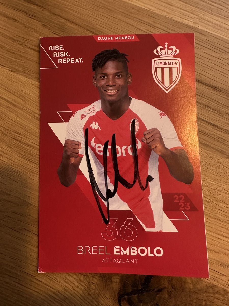 Autografi: Autogrammkarte Breel Embolo  – Usato da Oberengstringen venduto da Affeier0