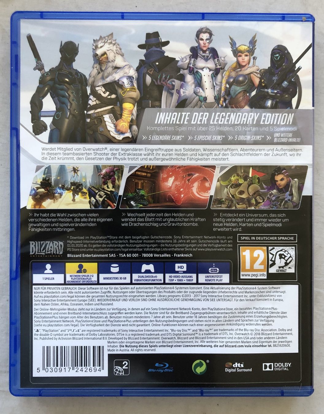 Giochi: PS4 - OVERWATCH [Legendary Edition] – Usato da Schaffhausen venduto da durruti 2