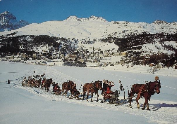 Cartes postales: Engadiner Schlitteda St. Moritz – D'occasion à Jona par philajona