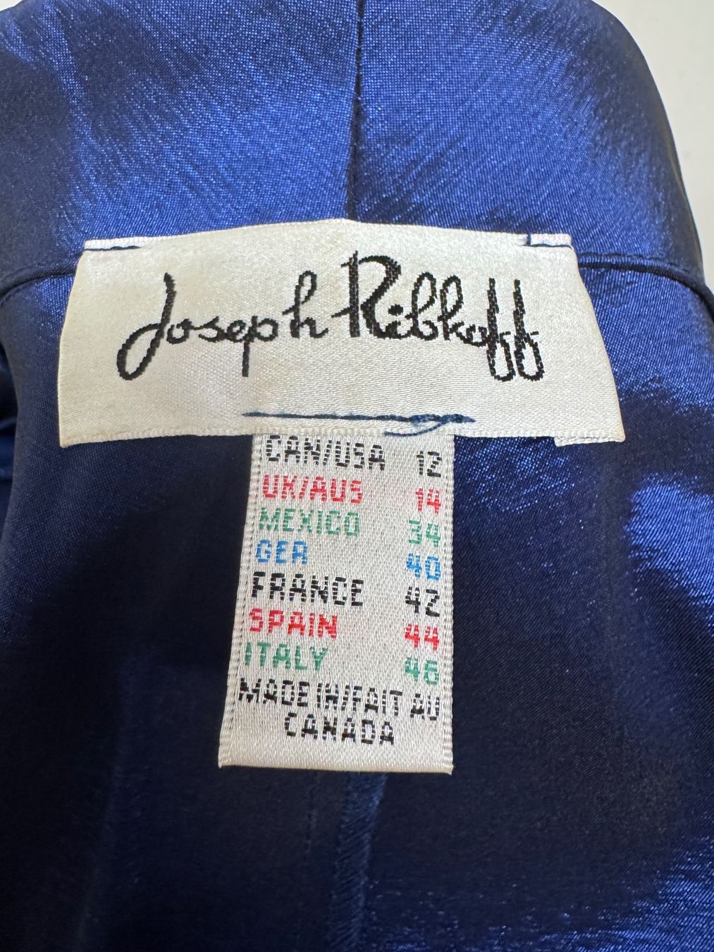 Joseph Ribkoff Giacche: Schillernde blaue Joseph Ribkoff Jacke – Usato da Zürich venduto da van_5xbk 4