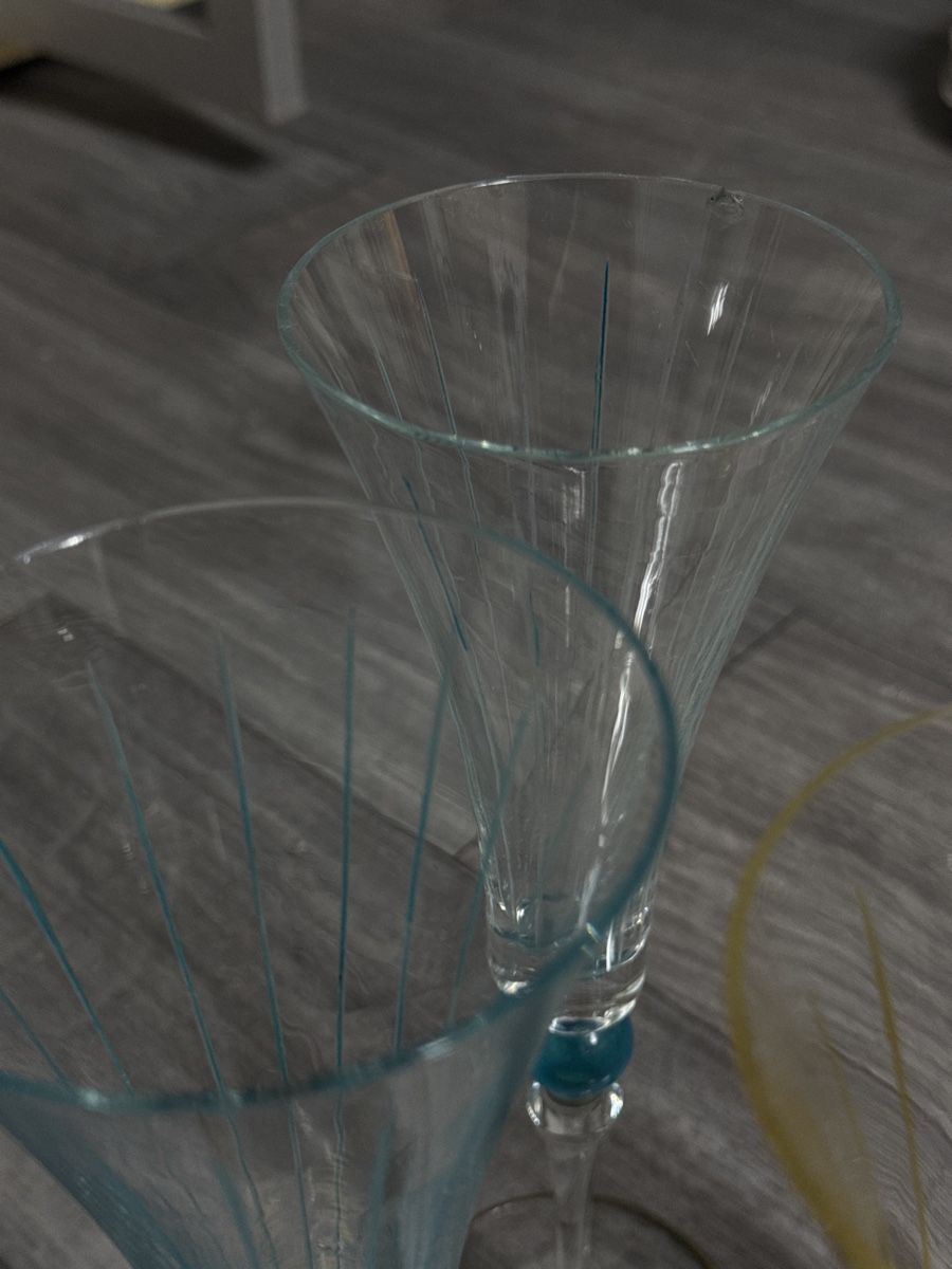 Bicchieri: 4x Glacégläser blau & gelb – Usato da Elsau venduto da shoppa2 2