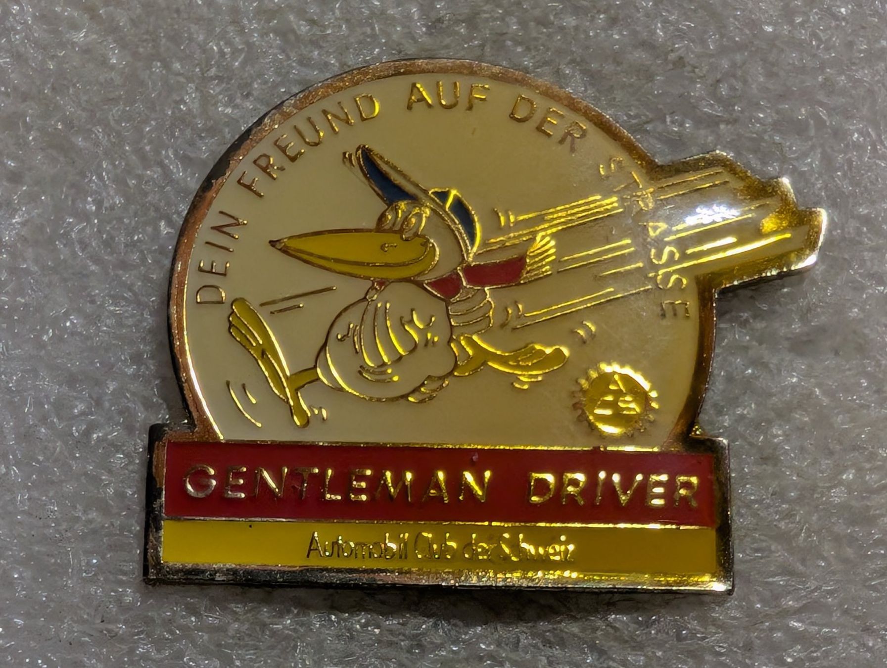Placchette & Badge: Ansteckpin 227: Oentleman Driver – Usato da Oppligen venduto da Pin-Fall-Shop