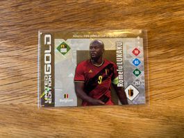 Seltene Romelu Lukaku Gold Limited Edition Sammelkarte.