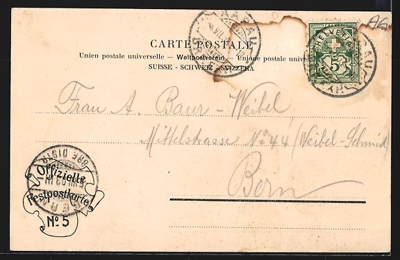 Cartoline postali: Litho Aarau, Festbühne der Aargauer Cen – Usato da Berlin venduto da bartko-reher 1