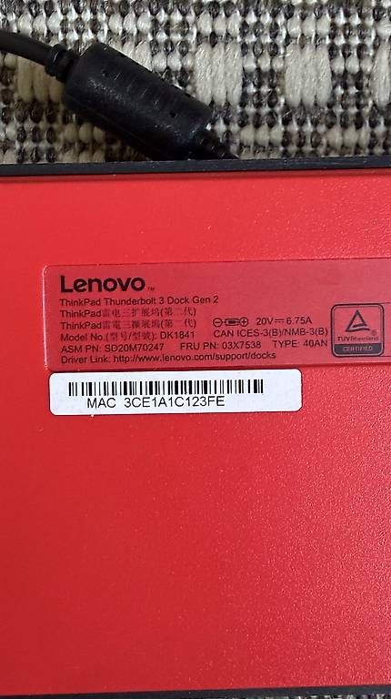 Lenovo Docking station: Lenovo Thinderbolt 3 Dock G2 – D'occasion à Schwerzenbach par Amv_w2s 3