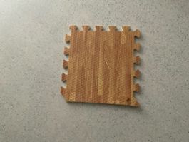Bodenmatte Puzzle Holzoptik Kinderzimmer Spielbereich