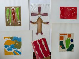 Ferdinand GEHR Konvolut mit Aquarell und Brief