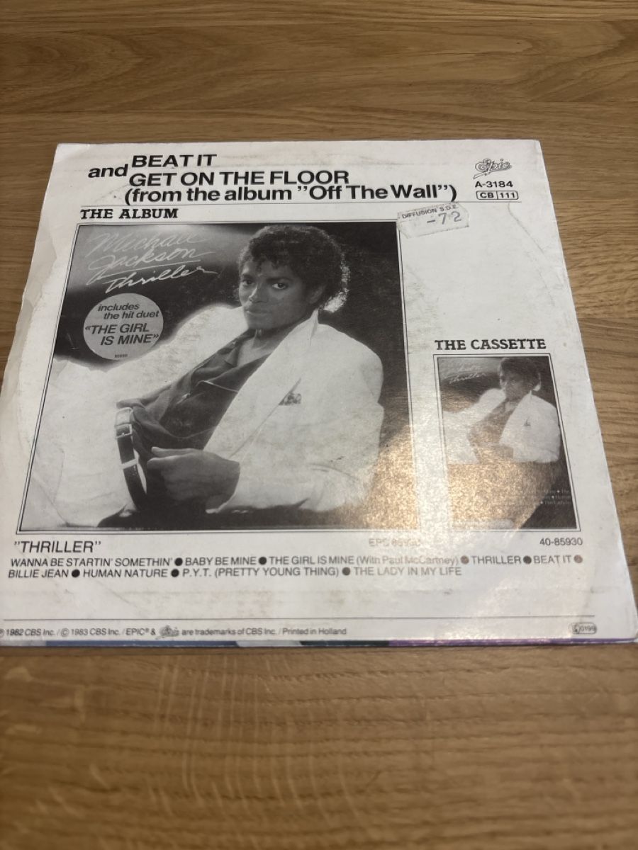 Dischi in vinile: Disque vinyle Michael Jackson Thriller - Bon état – Usato da Courchapoix venduto da Jubo1