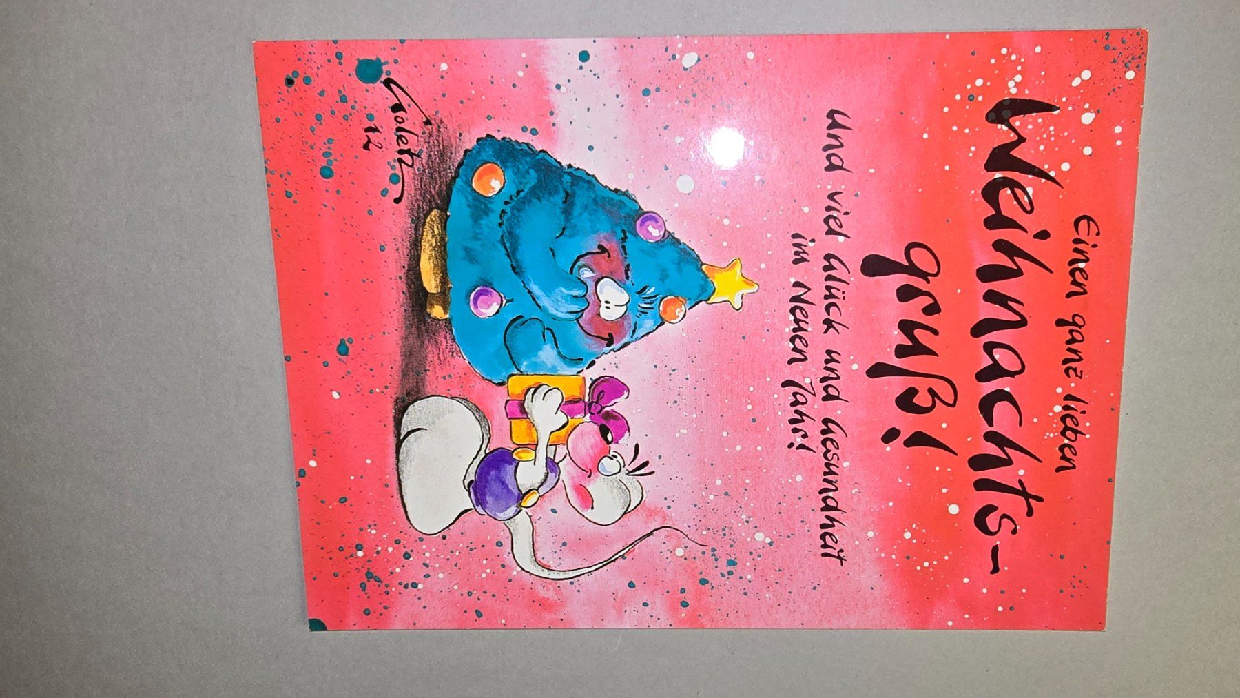 Karten: Diddl Weihnachtskarte 12b  Rarität – Gebraucht aus wallisellen von funkelsternchen5
