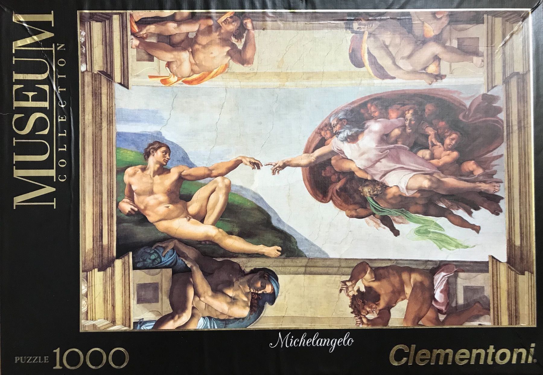 Poster & Bilder: 1000 Puzzle - Michelangelo inkl. Rahmen – Gebraucht aus Siebnen von Arko27 4
