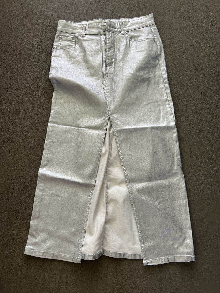 Pull&Bear Gonne: Jupe Pull&Bear argentée taille M - État impeccable ✨ – Nuovo (secondo la descrizione) da Martigny venduto da lovejess 3