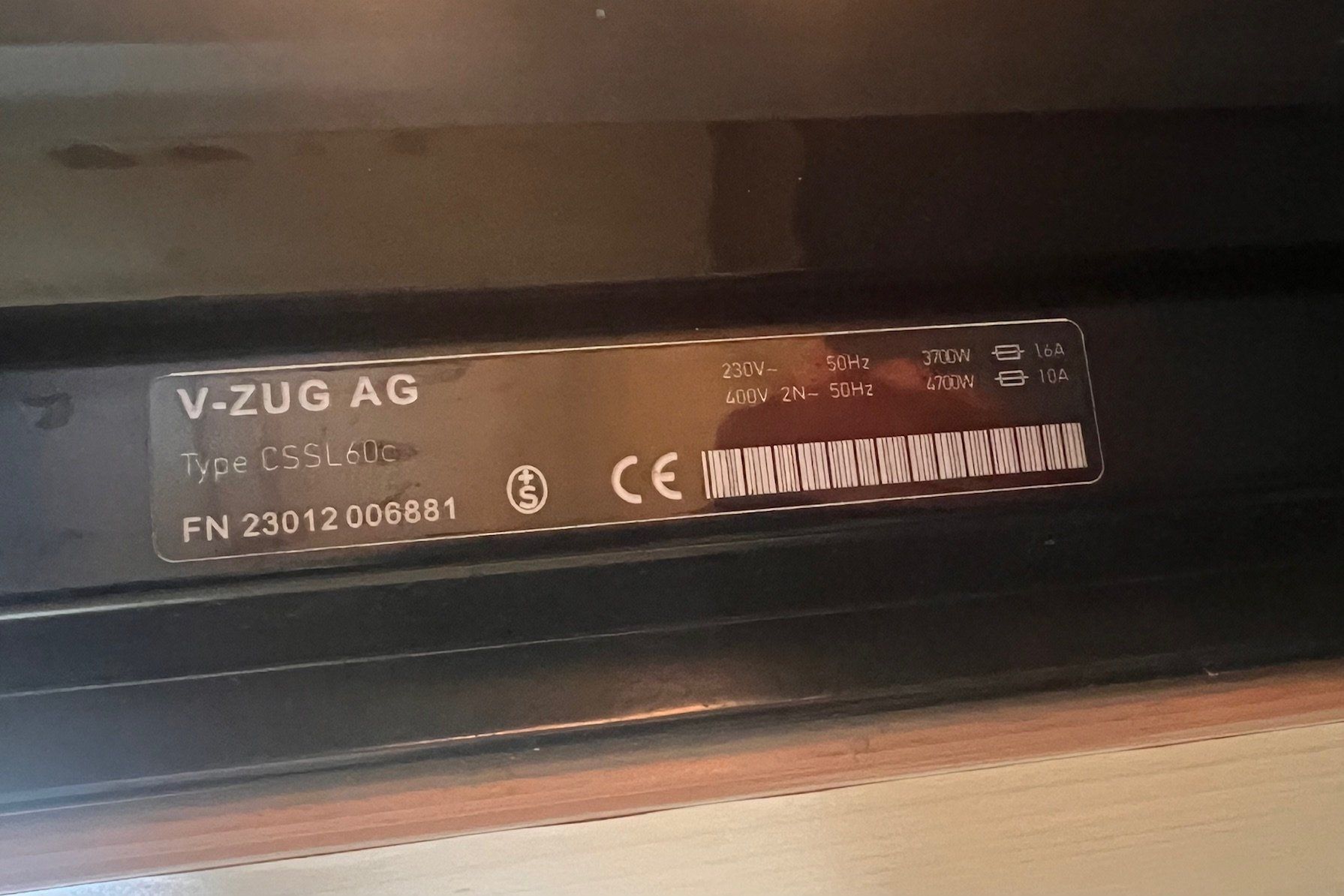 V-Zug Forni: Dampfbackofen V-ZUG Combair-Steam SL – Usato da Lengnau BE venduto da Trueffeler 2