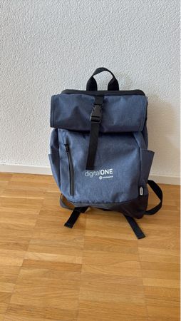 Rucksack grau/blau