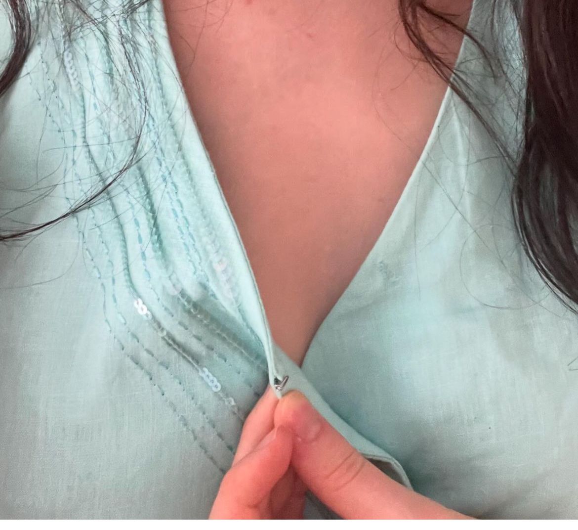 H&M Vestiti: Vestito midi turchese lino – Usato da Bellinzona venduto da remarema 4