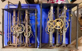 Comtoise Uhren im Zweier- Set als Ersatzteil Spender Lot 2