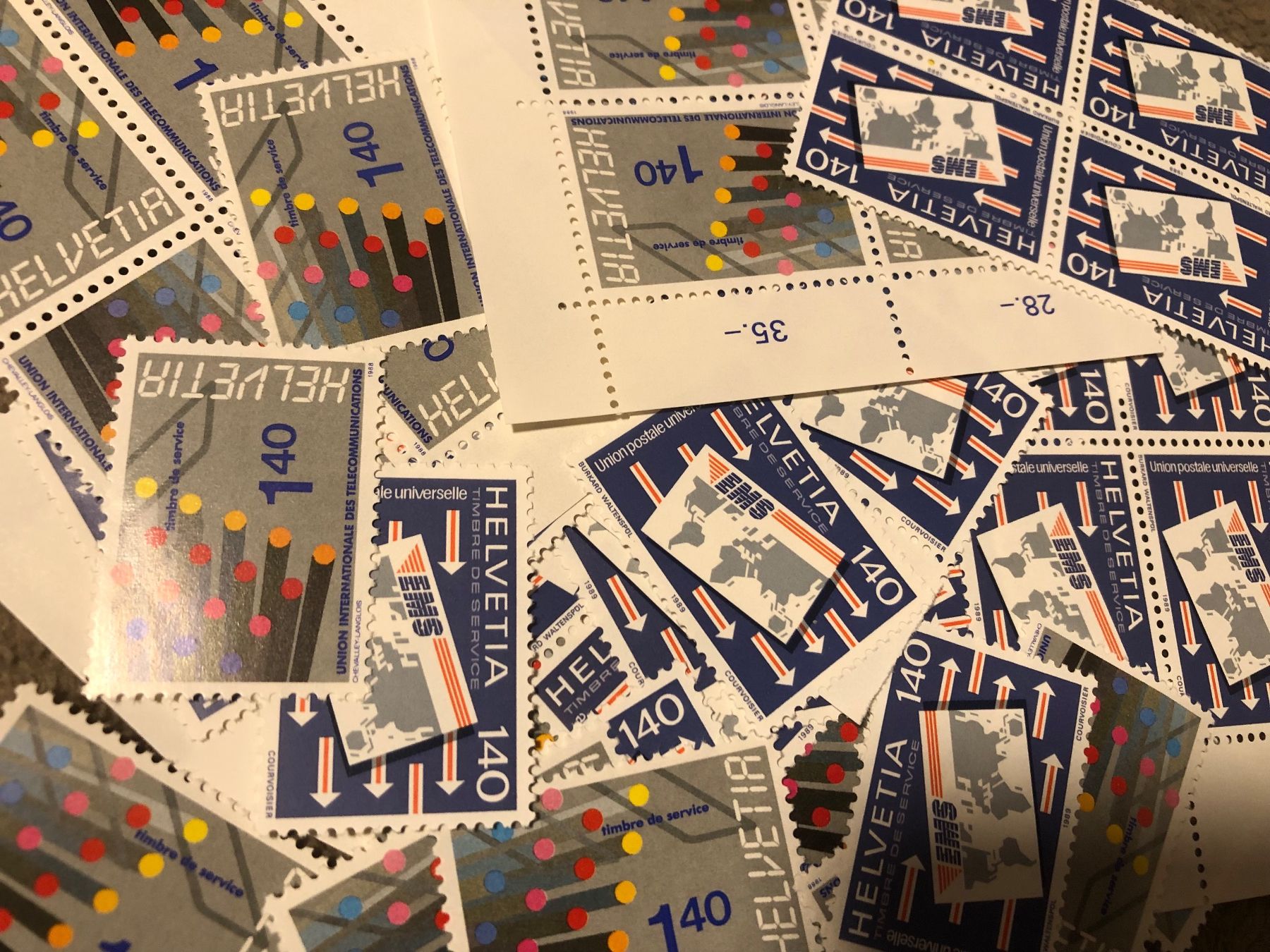 Alle Briefmarken: 100 x 1.40 Genfer Ämter – Neu (gemäss Beschreibung) aus Grafenort von Solar11