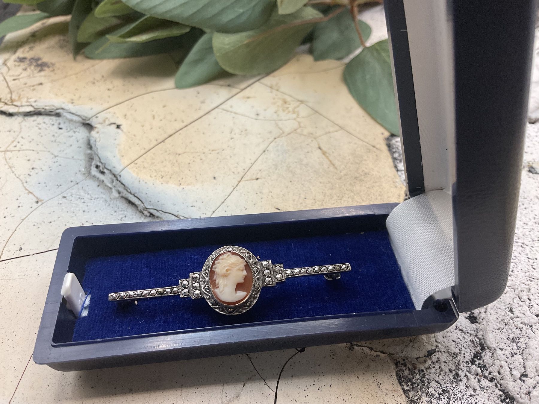 Spille & Fermagli: Antike Stabbrosche, Cameo und Markasiten Silber – Usato da Luzern venduto da S.Kern01 3