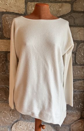 Edler Kaschmirpullover Repeat Silver Edition Grösse M