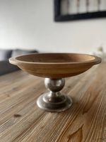 Rustikale Etagere / Dekoschale (Holz & Metall)  Top Zustand