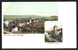 Brugg, Schwarzer Thurm, Gesamtansicht au