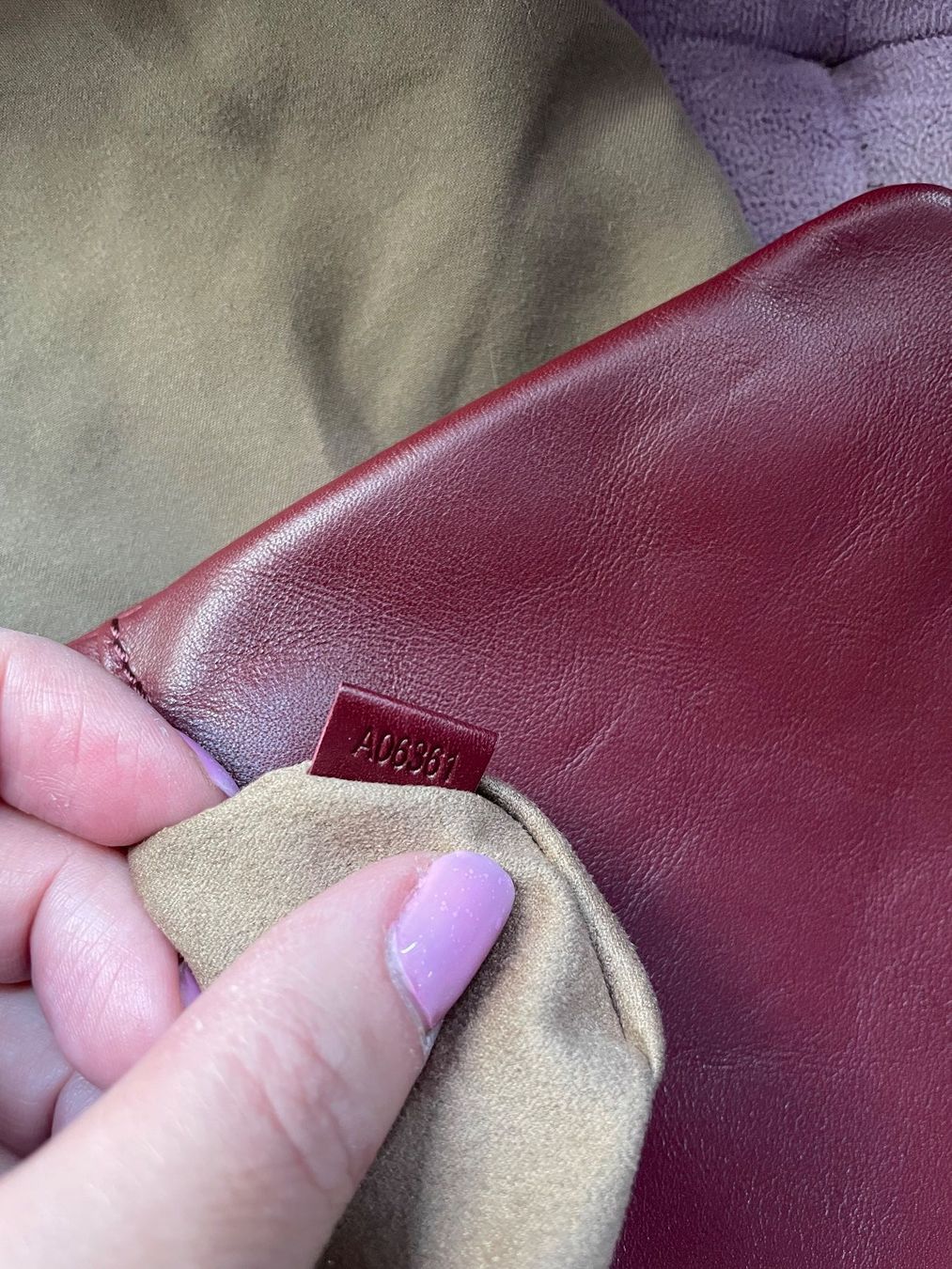 Lancel Borse: Lancel Clutch-Tasche bordeaux – Usato da Taverne venduto da Monica80 4