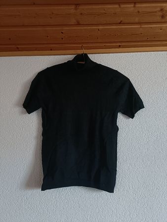 T-shirt noir MNG col roulé - Taille S