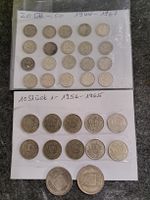 Silbermünzen 5 Franken/1 Franken und 50Rappen gem. Bilder