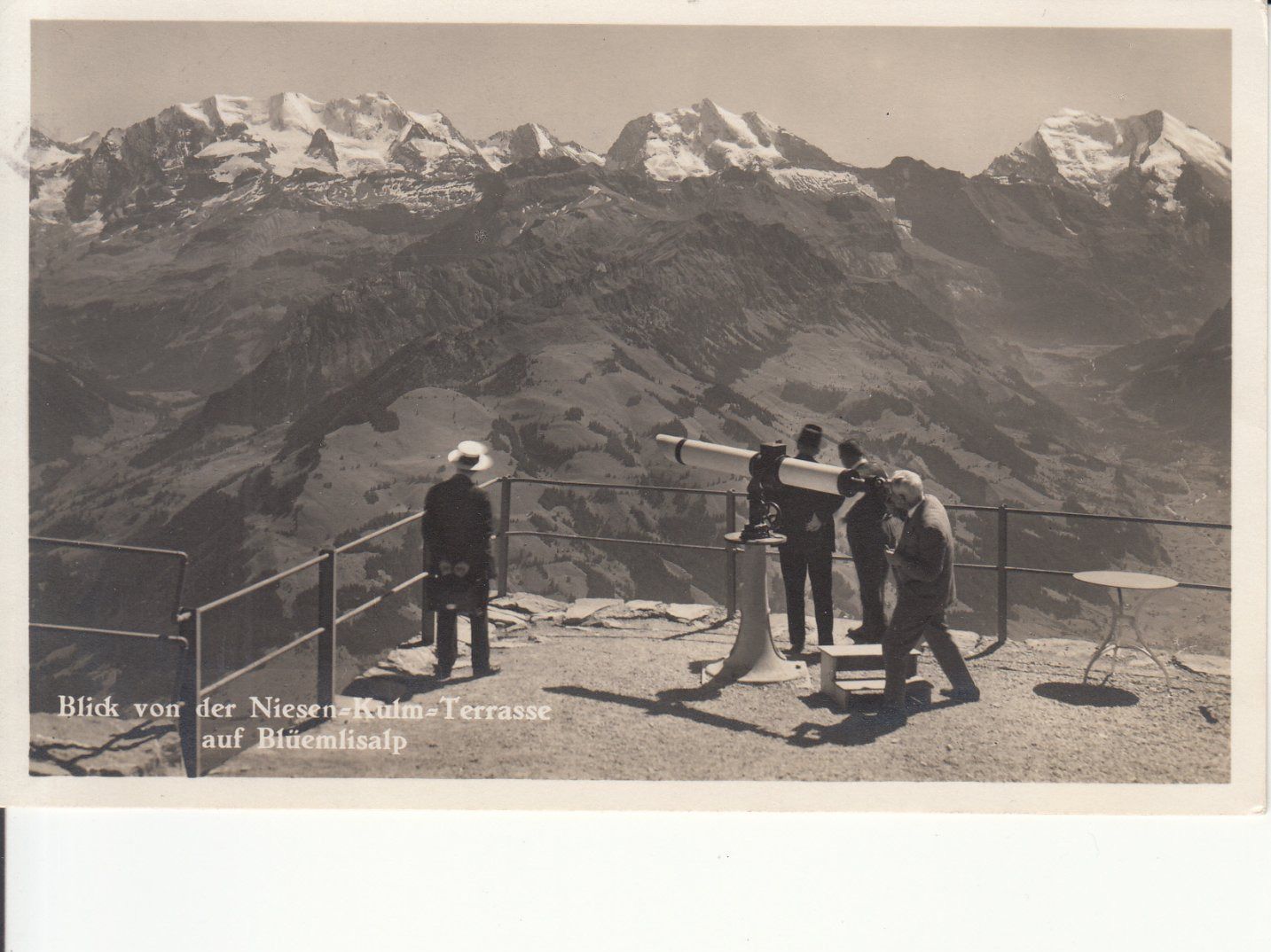 Cartoline postali: Niesen Kulm Terrasse 1931 – Usato da Bürglen TG venduto da StampGraf