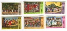 Briefmarken "Tanzen". Venezuela