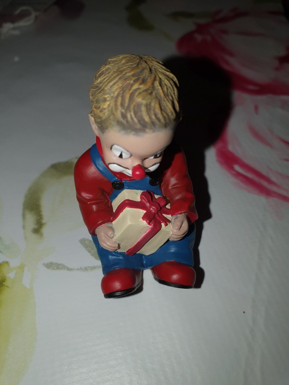 Figuren: Gilde Clowns mit Herz und Paket mit original Karton – Gebraucht aus Klingnau von Fee1960