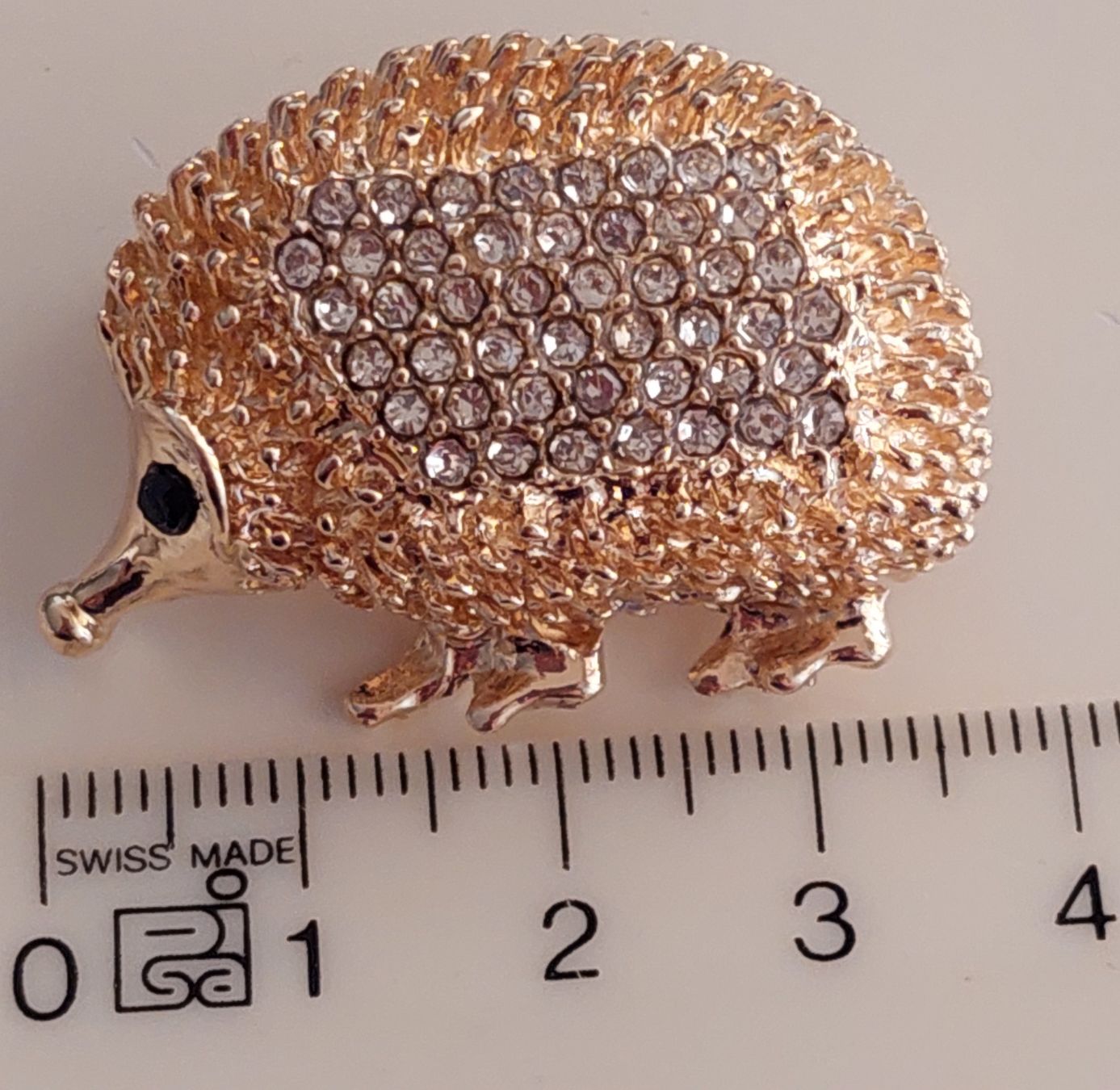 Broschen & Nadeln: Brosche Igel gold farbig mit Strass – Neu (gemäss Beschreibung) aus Oberwil BL von Hunajakakku 8